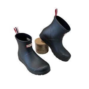 Hunter Women's Sz 8 PLAY Short Wellington Rain Boots Rubber Waterproof Outdoor